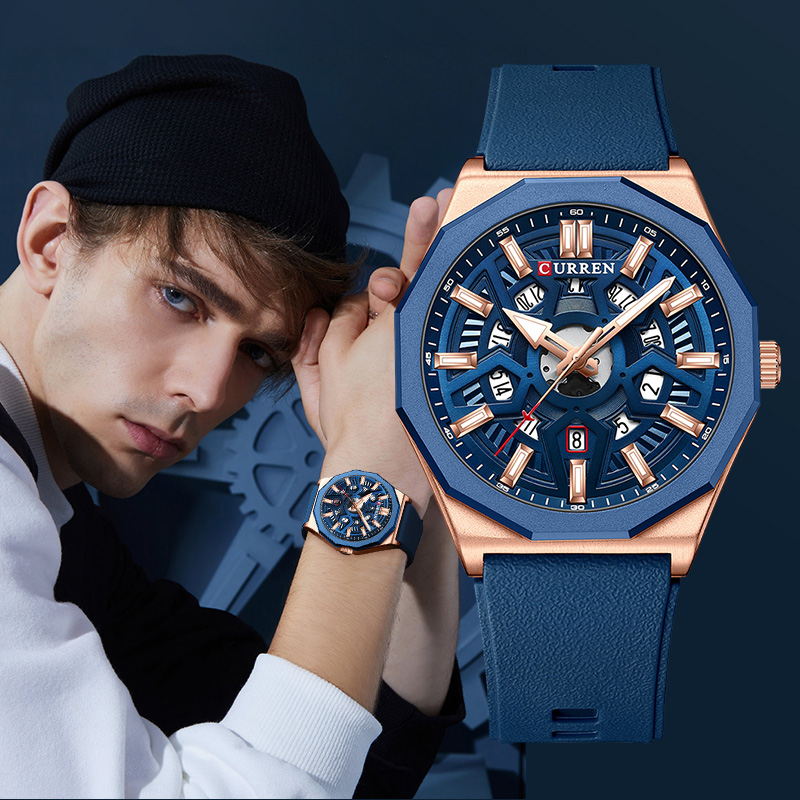 Luxury Watch List - CURREN flambant neuf annonce montre pour