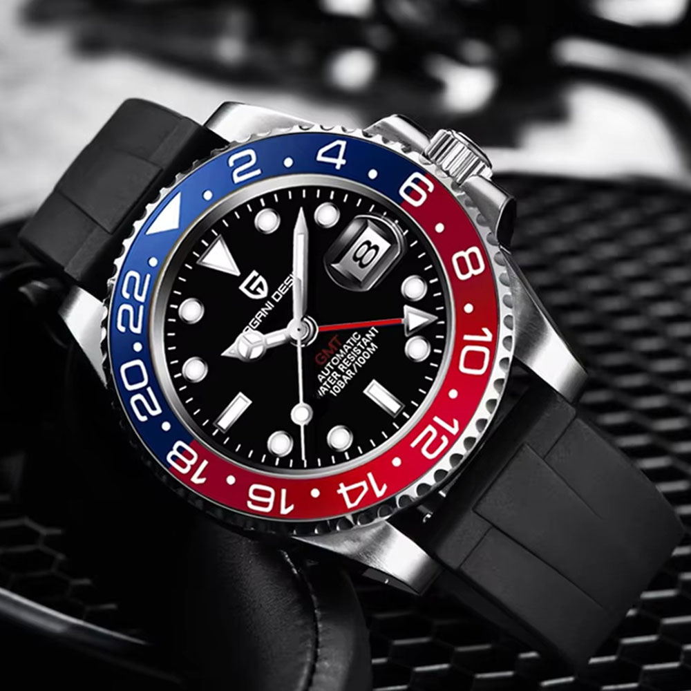 Luxury Watch La - 40mm PAGANI DESIGN GMT hommes montre