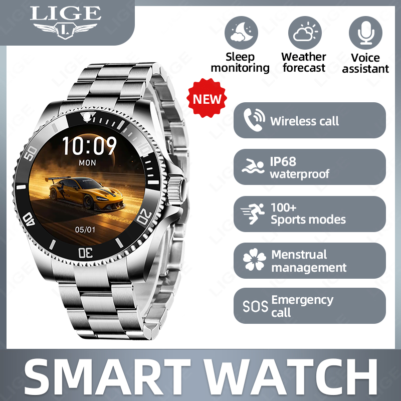 Luxury Watch In The World - Montre connectée LIGE pour hommes, montre