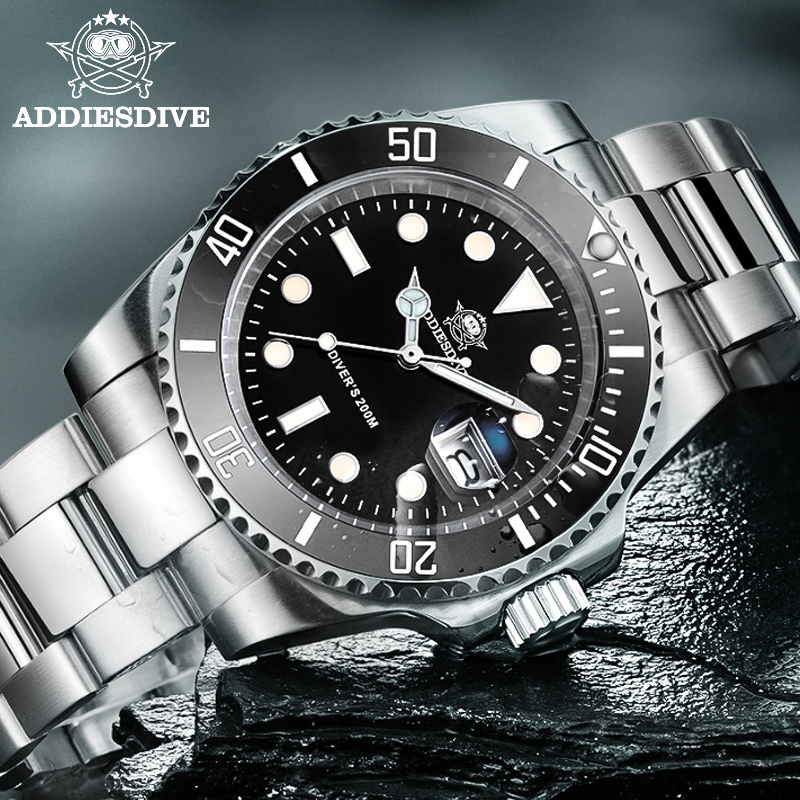 Luxury Watch Drawing - ADDIESDIVE 41mm montre à Quartz pour