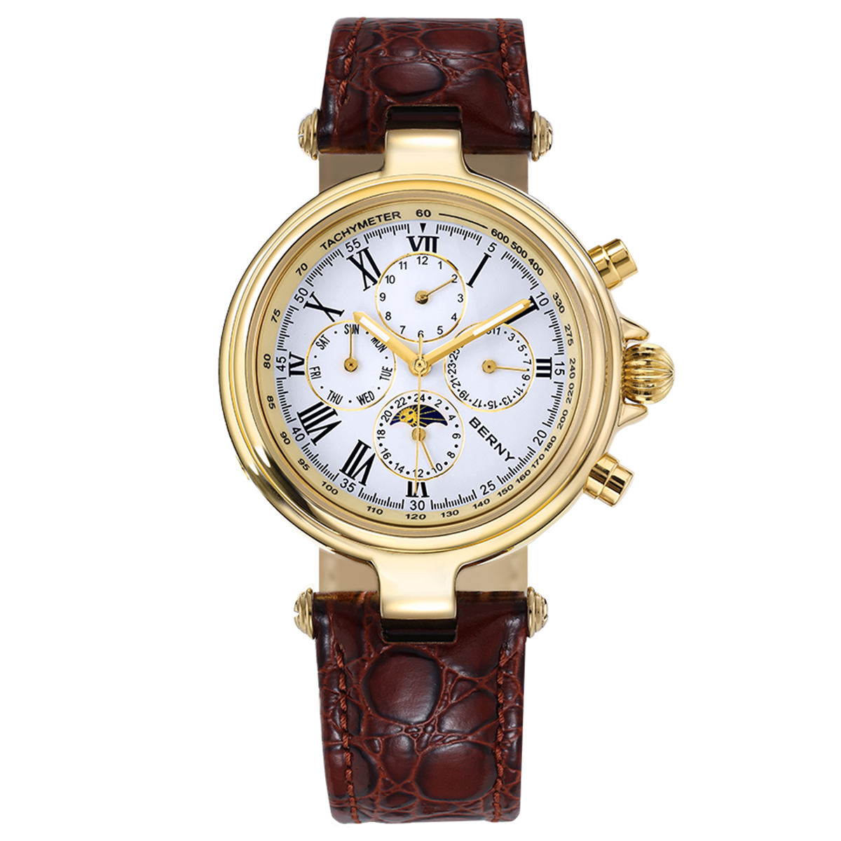 Luxury Watch On Sale - Montre automatique rétro BERNY pour homme,