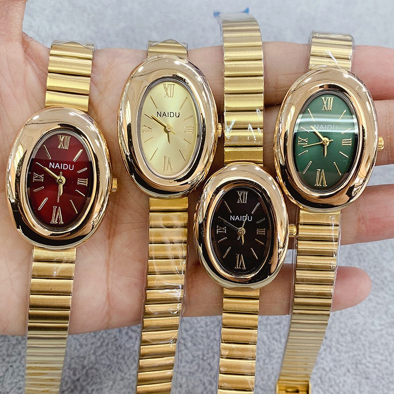 Luxury Watch Girl - Marque de luxe or ovale femmes
