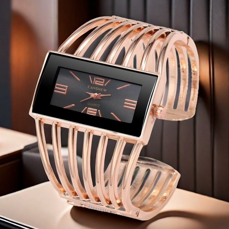 Quiet Luxury Watch - Femme Bracelet montre de luxe Rectangle