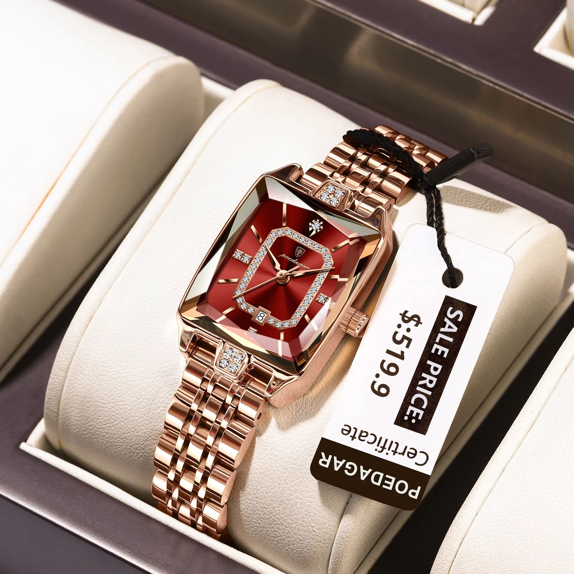 Luxury Watch Girl - POEDAGAR mode élégante femmes montre-bracelet étanche