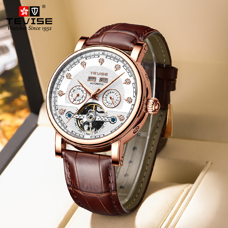 Luxury Watch On Sale - TEVISE montre pour homme mouvement mécanique