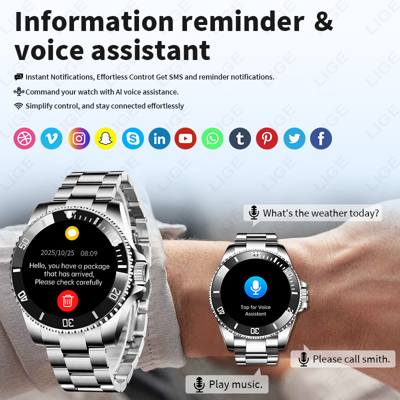 Montre connectée LIGE 2026, éc - Luxury Watch In The World avis et prix