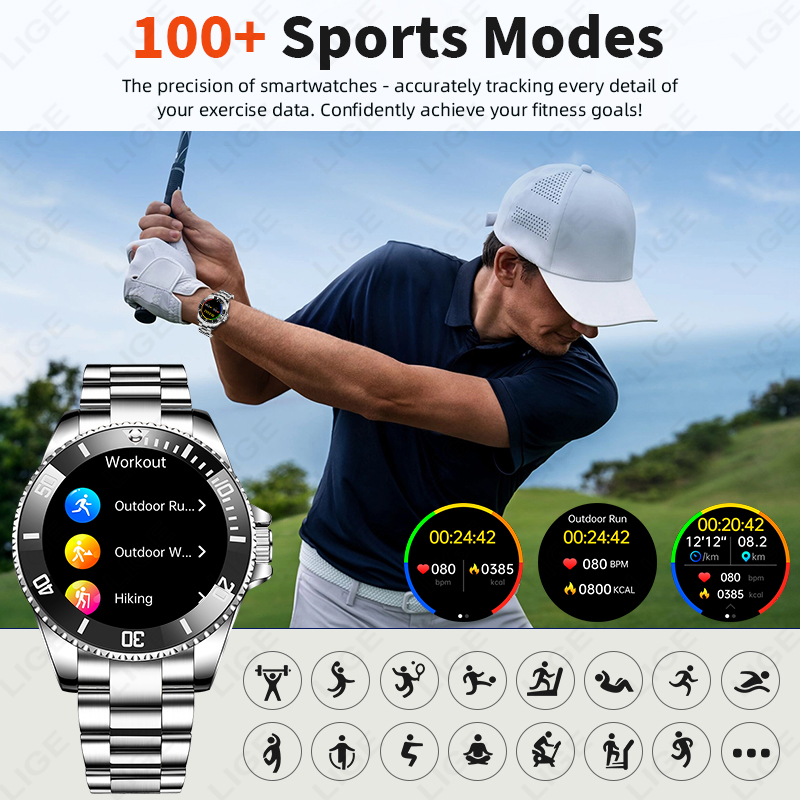 Montre connectée LIGE pour hom - Luxury Watch In The World avis et prix