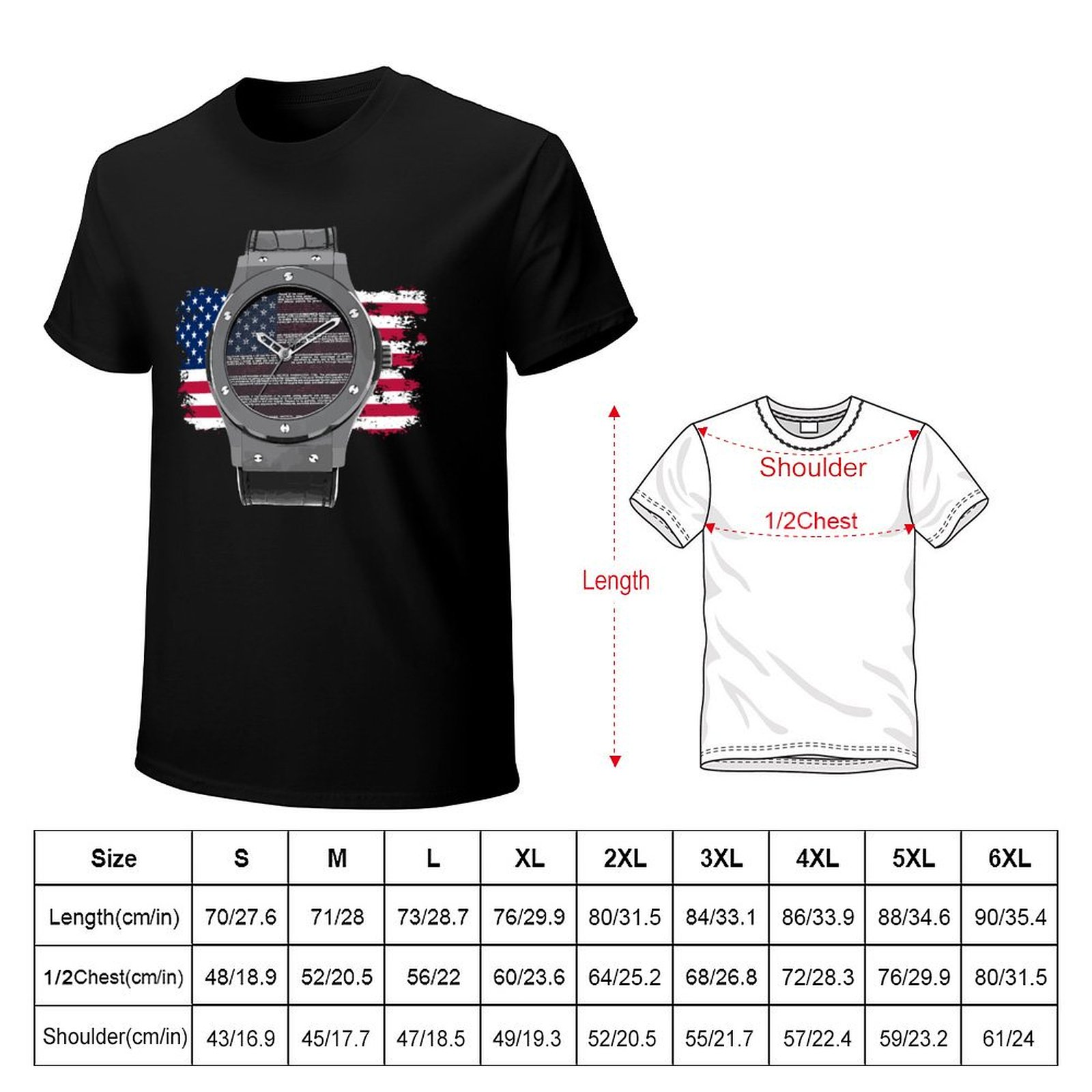 T-shirt décontracté Halloween  - Luxury Watch Drawing avis et prix
