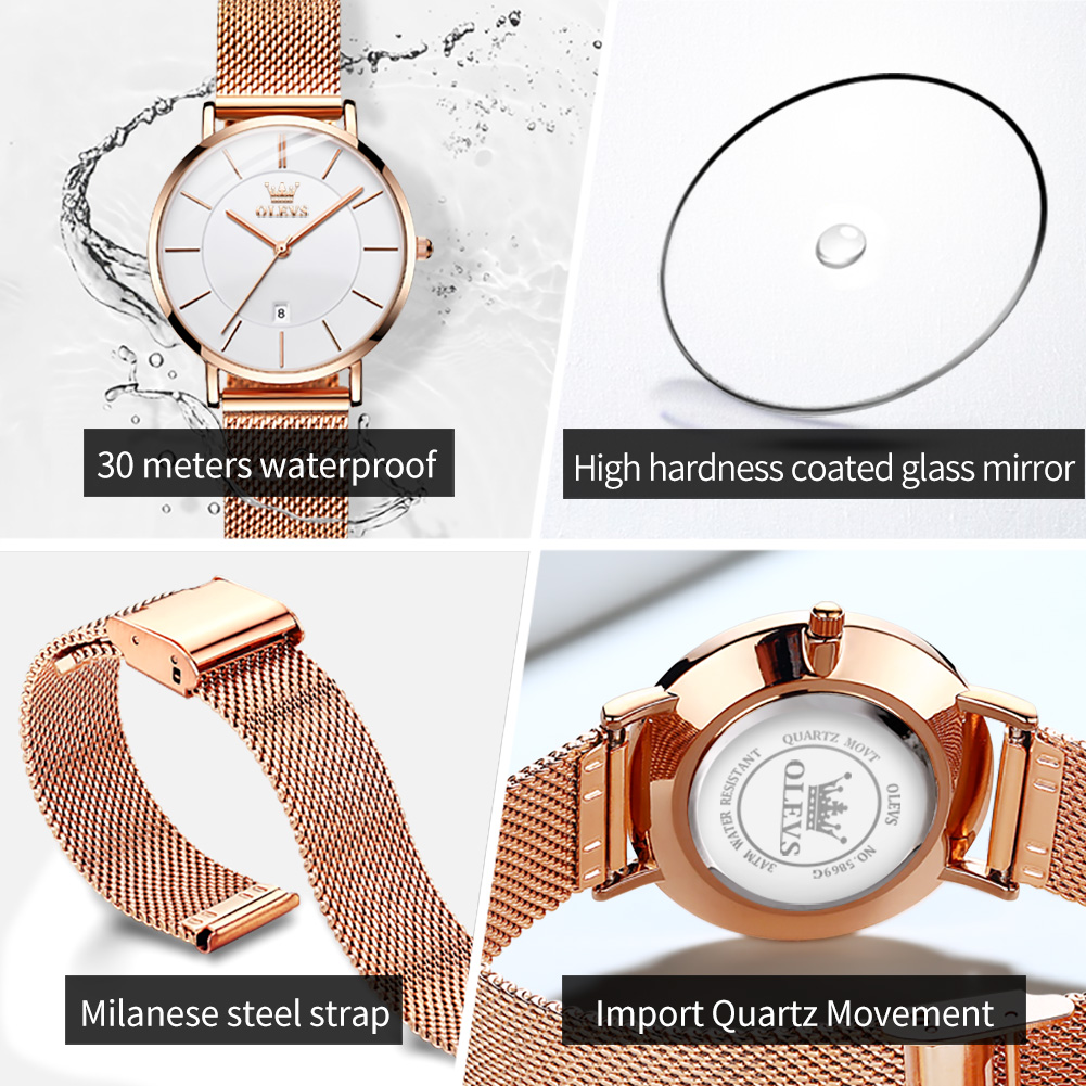 OLEVS femme montre 5869 élégan - Luxury Watch Brand avis et prix