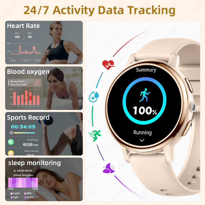 Montre connectée LIGE pour fem - Luxury Watch In The World avis et prix