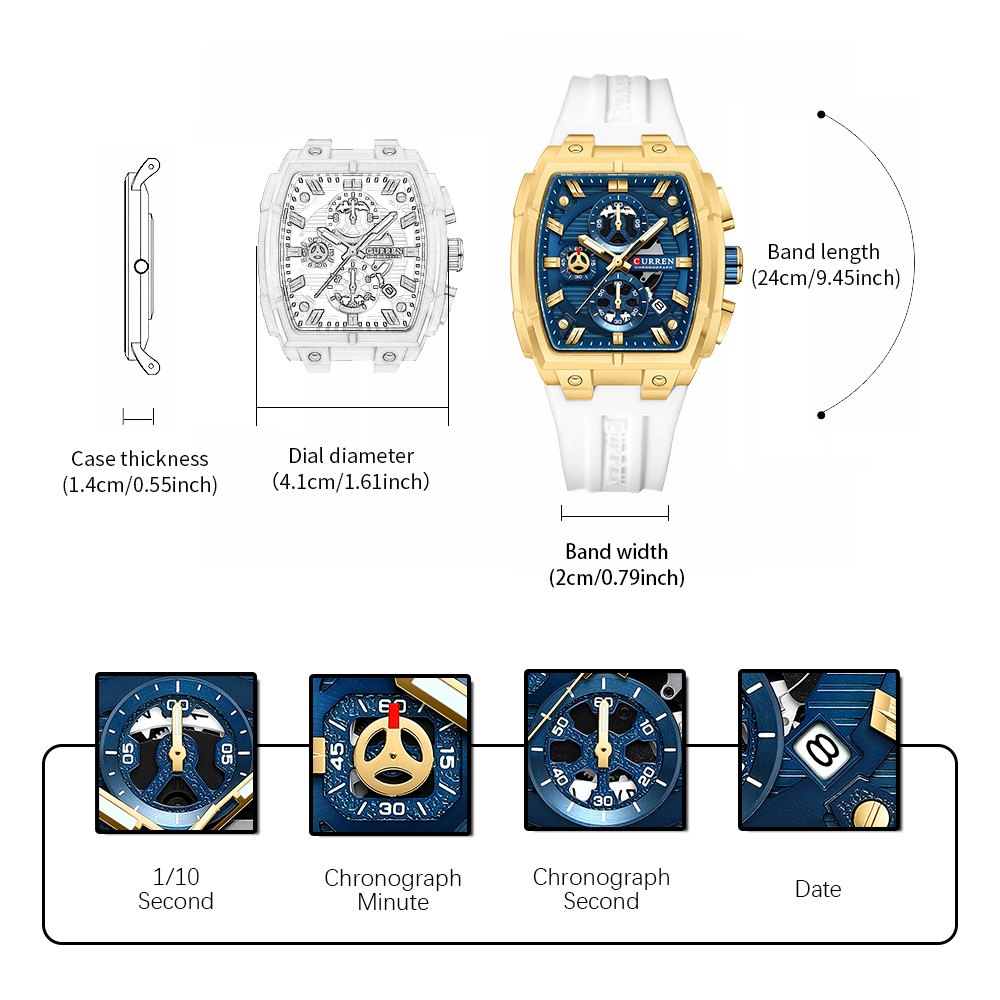 Montre vintage de luxe CURREN  - Quiet Luxury Watch avis et prix