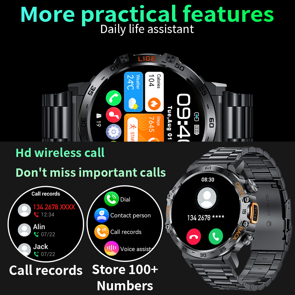 LIGE 2024 montre intelligente  - Xiaomi Luxury Watch avis et prix