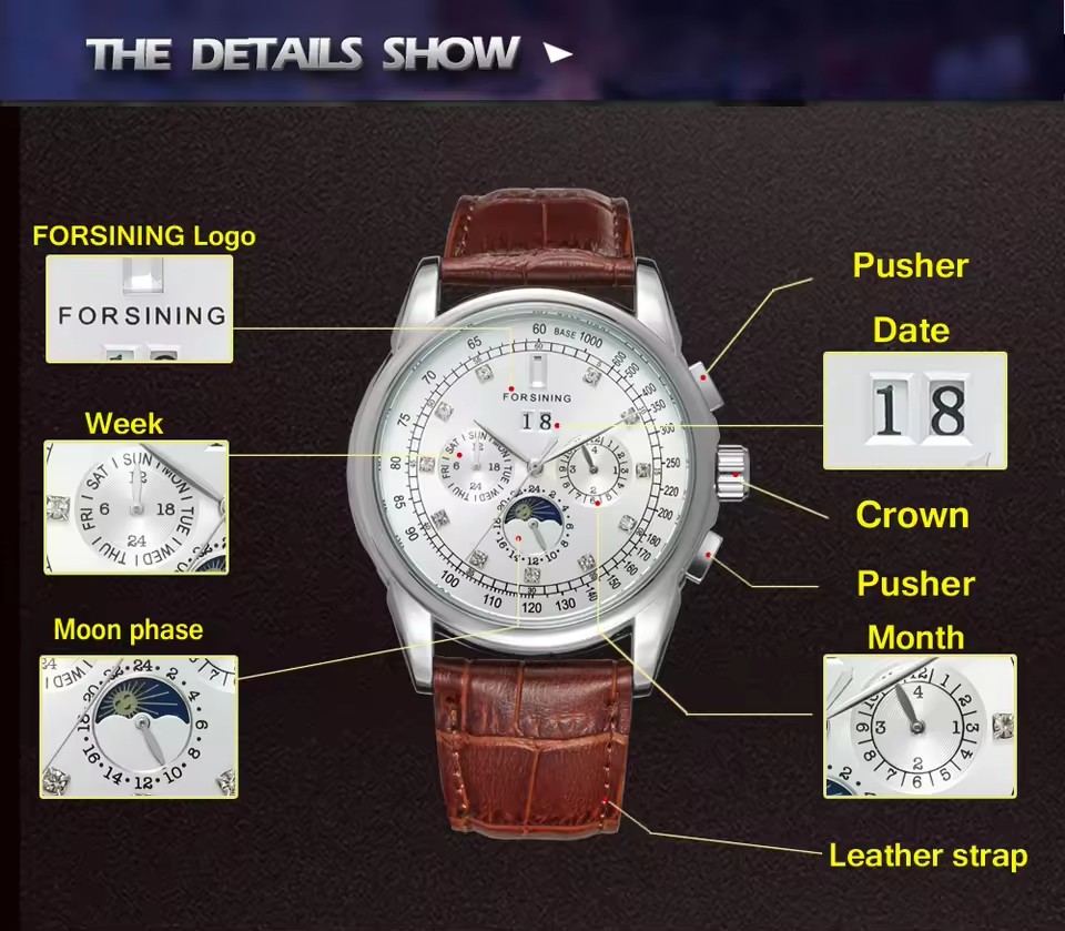 FORSINING réplique multifoncti - Luxury Watch On Sale avis et prix