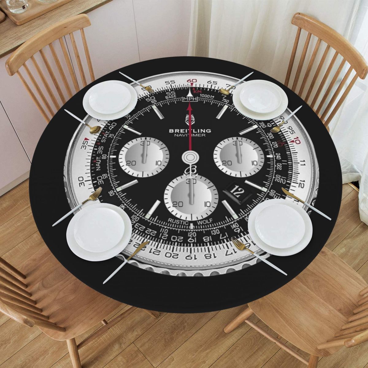 Nappe ronde noire de luxe, imp - Luxury Watch Events avis et prix