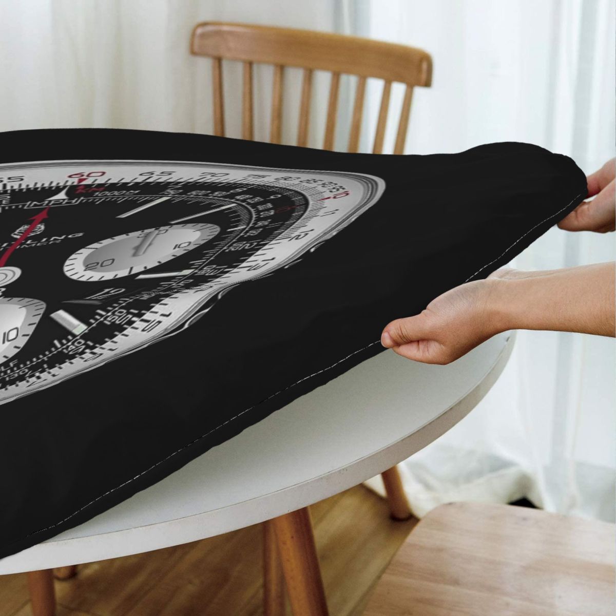 Nappe ronde noire de luxe, imp - Luxury Watch Events avis et prix
