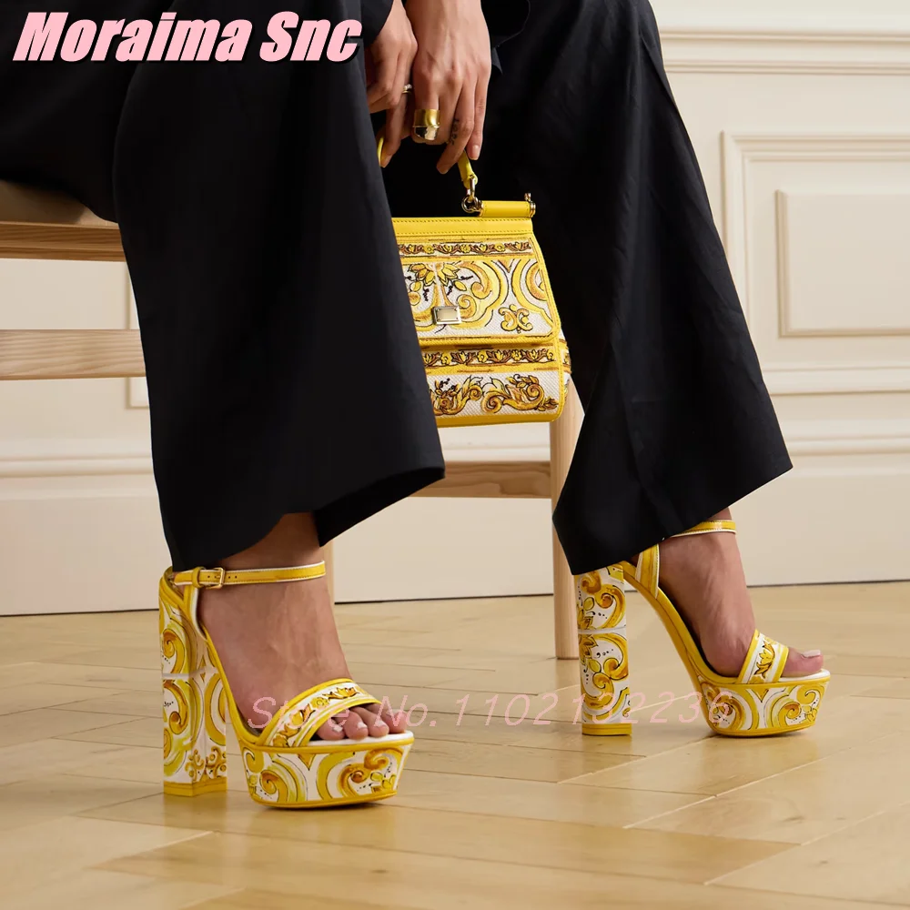 Sandales à plateforme imprimée - Luxury Watch Girl avis et prix